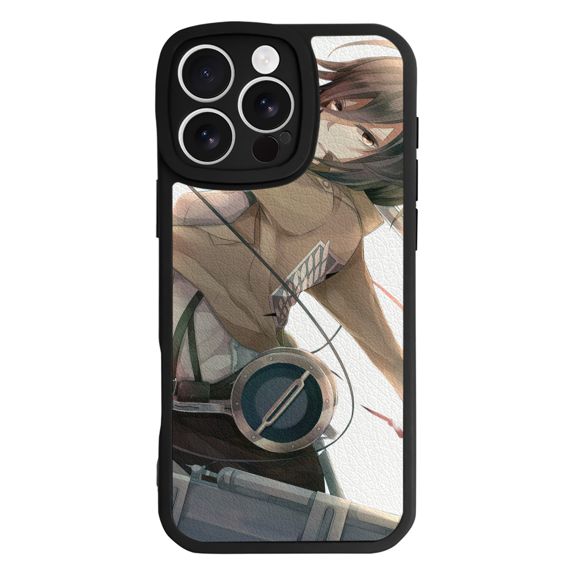 （画像用） 進撃の巨人 Attack on Titan 【iPhone 16シリーズ対応】シリコンスマホケース（レザー調） 材質：シリコン